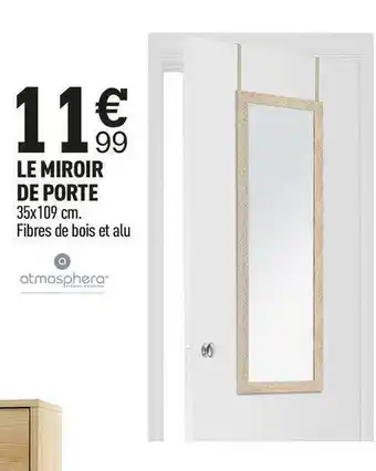 Centrakor Atmosphera le miroir de porte offre