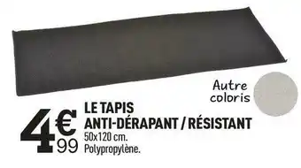 Centrakor Le tapis anti-dérapant / résistant offre