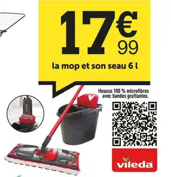 Vileda la mop et son seau 6 l