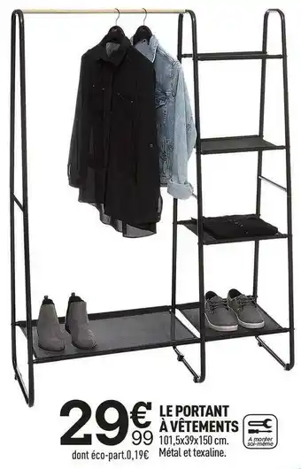 Le portant à vêtements