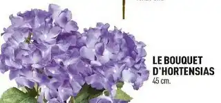 Le bouquet d'hortensias