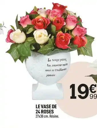 Centrakor Le vase de 24 roses offre