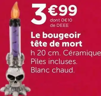 Le bougeoir tête de mort