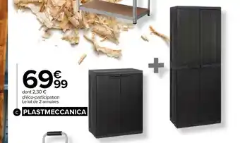 Carrefour Lot 2 armoires offre