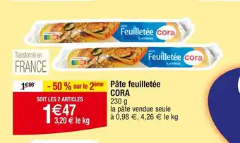 Cora x Carrefour Pâte feuilletée offre