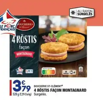 ALDI 4 Röstis Façon Montagnard Boucherie St-clément® offre