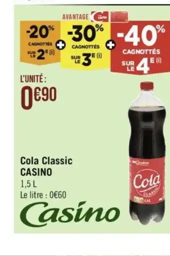 Géant Casino Cola Classic CASINO offre