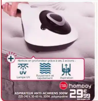Gifi Aspirateur Anti-acariens 300w offre