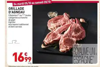 Grillade D'agneau