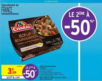 Intermarché Contact Bœuf Bourguignon Charal offre