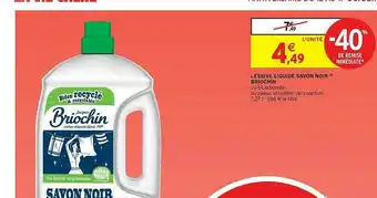 Intermarché Hyper Lessive Liquide Savon Noir Briochin offre