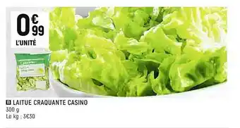 Spar Laitue Craquante Casino offre