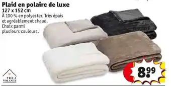 Plaid en polaire de luxe