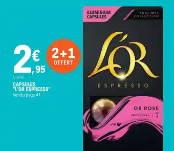 E.Leclerc Capsules "l'or espresso" offre
