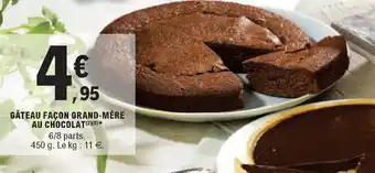 E.Leclerc Gâteau façon grand-mère au chocolat offre