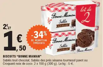 E.Leclerc Biscuits "bonne maman" offre