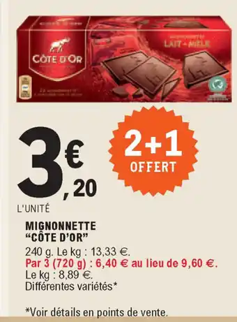 E.Leclerc Mignonnette "côte d'or" offre