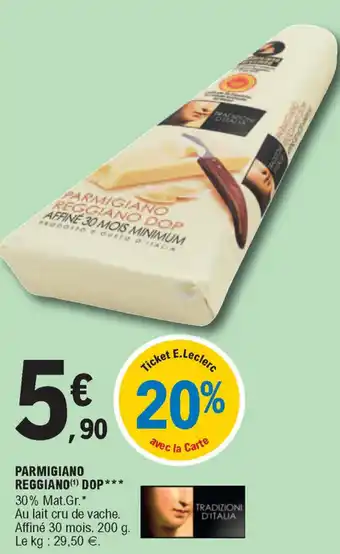 E.Leclerc Parmigiano reggiano DOP offre