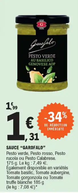 E.Leclerc Sauce "garofalo" offre