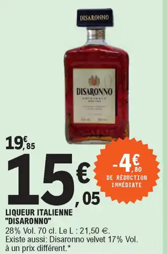 E.Leclerc Liqueur italienne "disaronno" offre