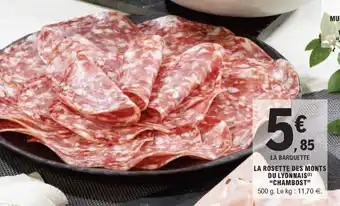 E.Leclerc La rosette des monts du lyonnais "chambost" offre