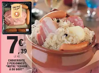 E.Leclerc Choucroute 2 personnes "notre terroir à du goût" offre