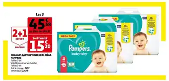 Changers baby dry intégral méga pampers