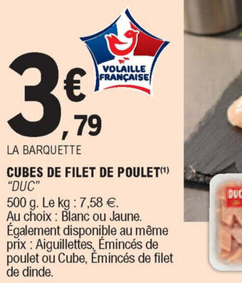 E.Leclerc Cubes de filet de poulet offre