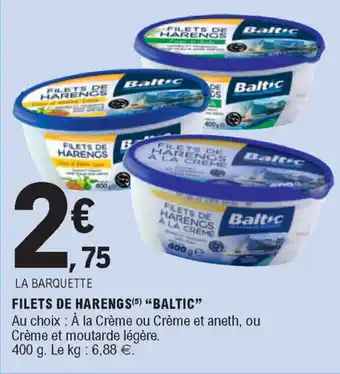 E.Leclerc Filets de harengs "baltic" offre