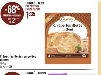 Crêpes feuilletées surgelées OUMMI
