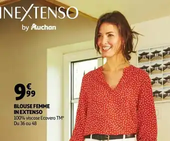 Auchan Blouse femme in extenso offre