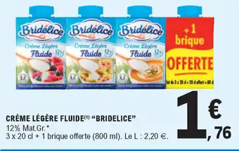 E.Leclerc Crème Légère Fluide offre