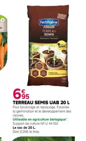 Kiriel TERREAU SEMIS UAB 20 L offre