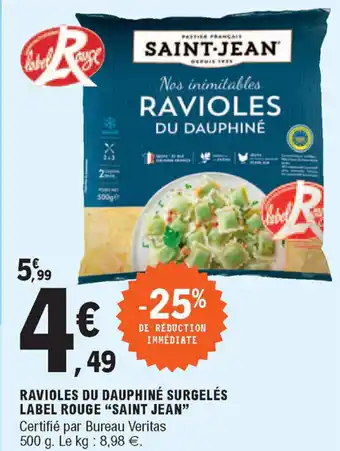 Ravioles du Dauphiné surgelés Label Rouge