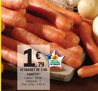 E.Leclerc Le Sachet de 3 kg Carotte offre