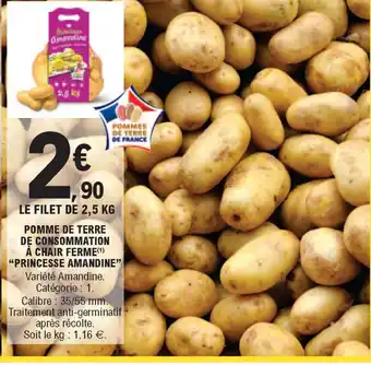 E.Leclerc Pomme de terre de consommation à chair ferme offre