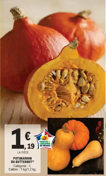 E.Leclerc Potimarron ou Butternut offre