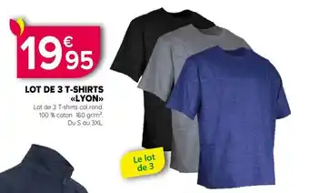 Kiriel LOT DE 3 T-SHIRTS <<LYON>> offre