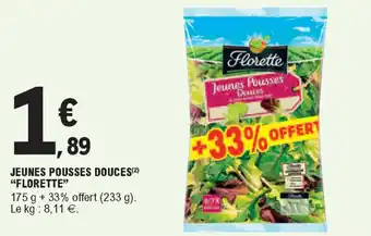 E.Leclerc Jeunes pousses Douces offre