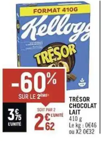Casino Shop TRÉSOR CHOCOLAT LAIT offre