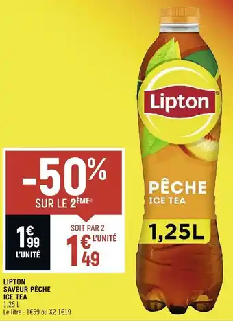 Spar LIPTON SAVEUR PÊCHE ICE TEA offre