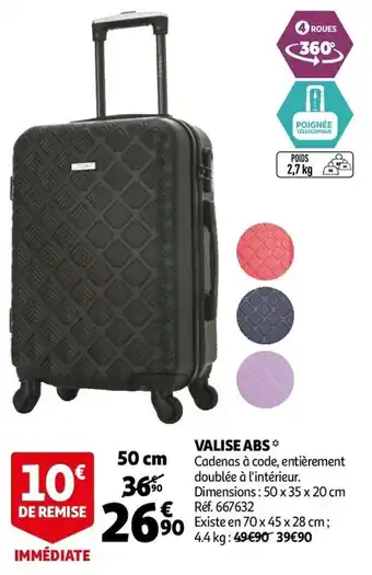 Auchan Valise abs offre