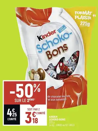 Spar KINDER SCHOKO-BONS offre