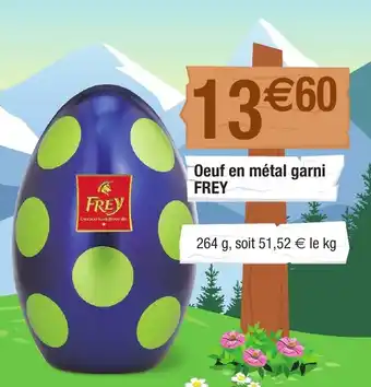 Migros Oeuf en métal garni FREY offre