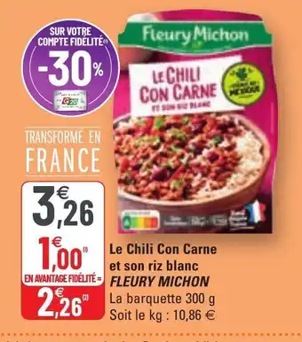 G20 Le Chili Con Carne etson riz blanc offre