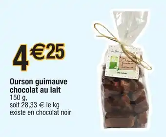Migros Ourson guimauve chocolat au lait offre