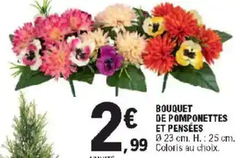 E.Leclerc Bouquet de Pomponettes Et Pensées offre