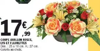 E.Leclerc Coupe Avallon Roses, Lys Et Fleurettes offre