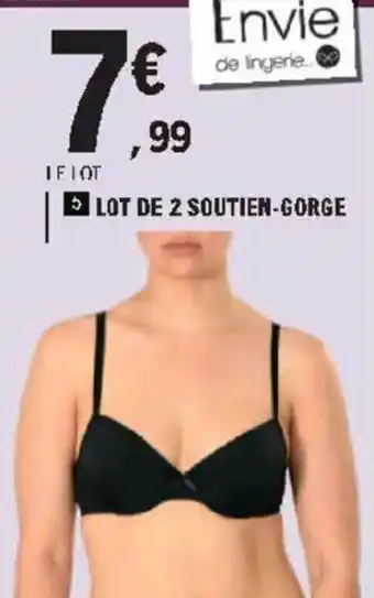 E.Leclerc Lot de 2 Soutien-Gorge offre