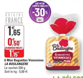 6 Mini Baguettes Viennoises